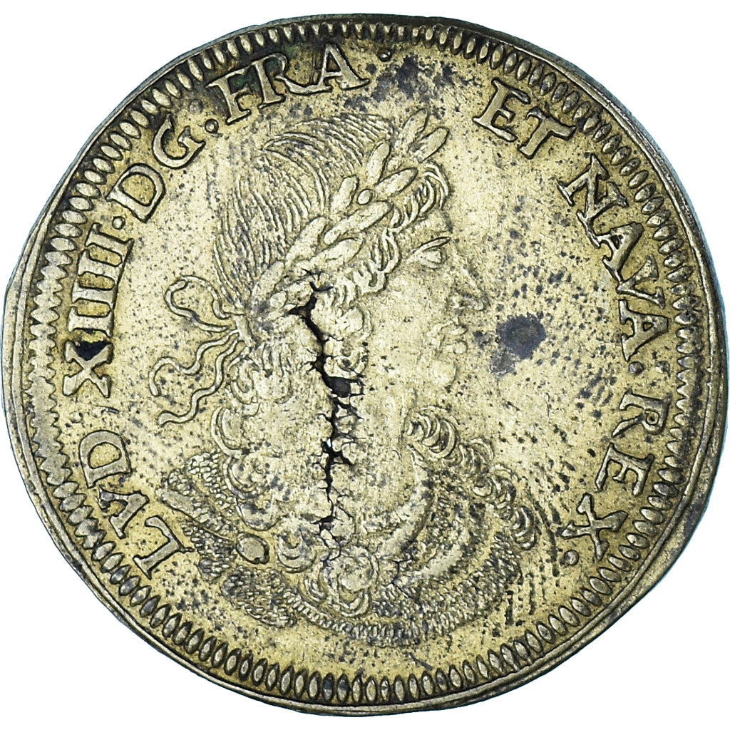 France, Token, Royal, Louis XIV, Nuremberg, Cornélius Lauffers, EF(40-45)