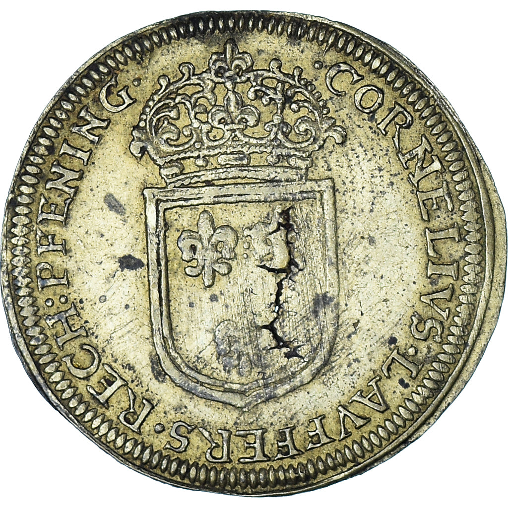 France, Token, Royal, Louis XIV, Nuremberg, Cornélius Lauffers, EF(40-45)