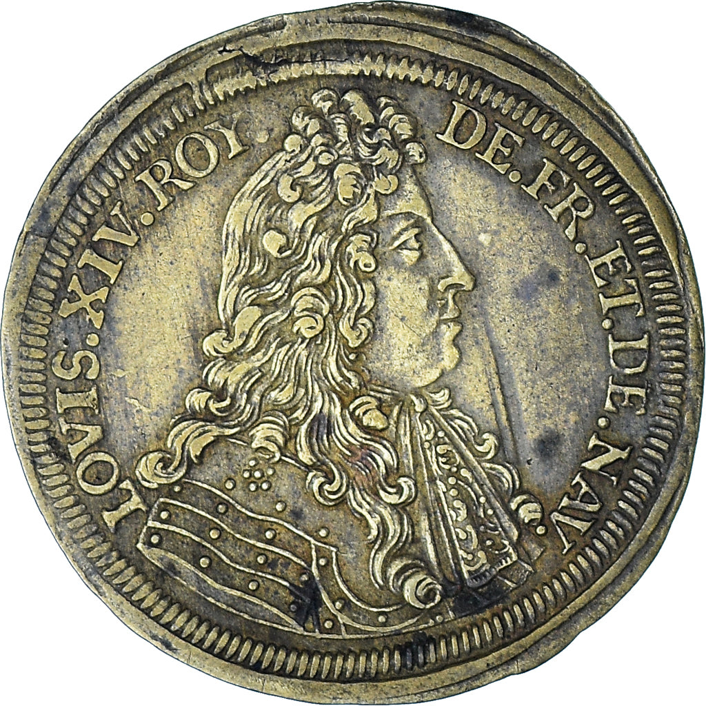 France, Token, Royal, Louis XIV, Nuremberg, Cornélius Lauffers, Cravate