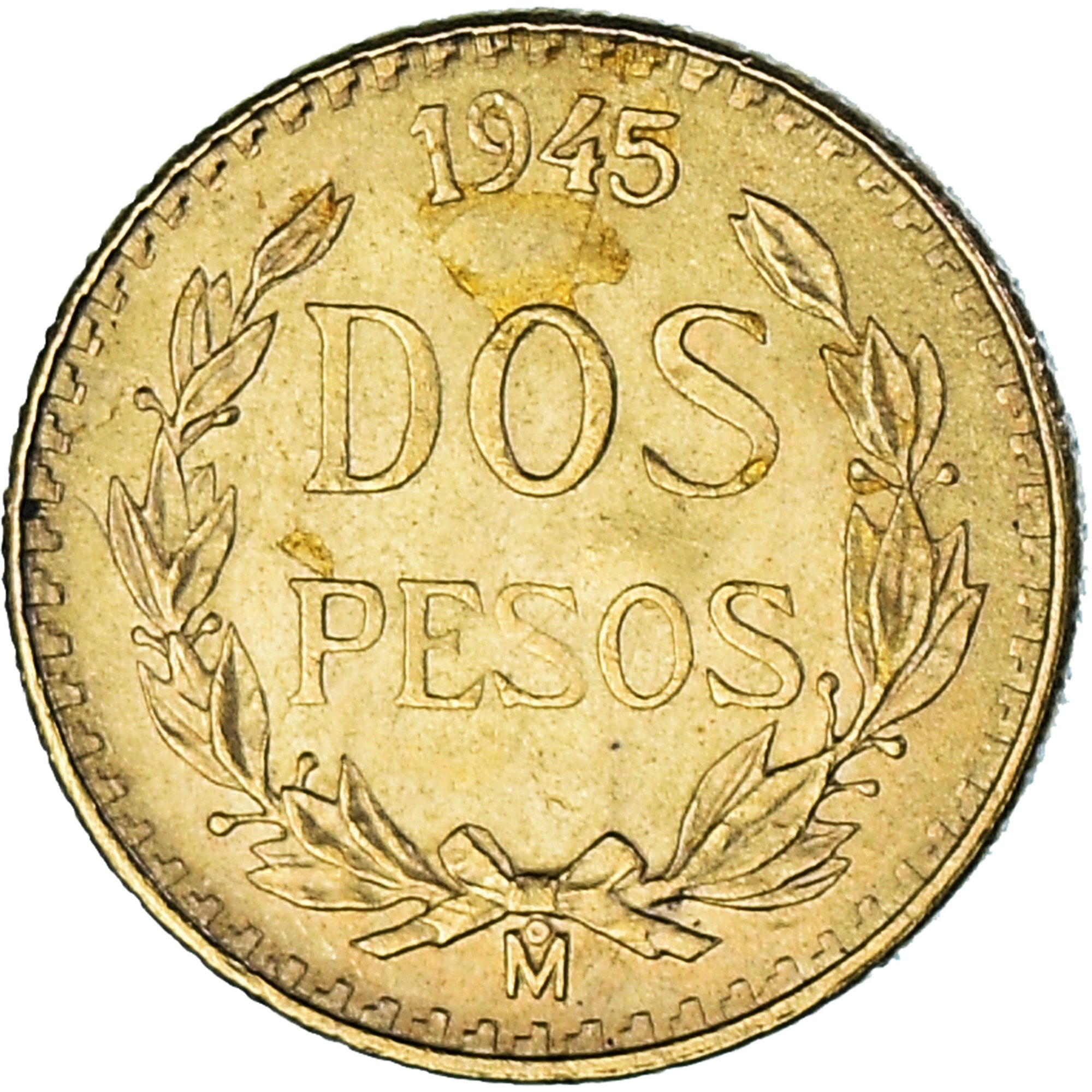 Monnaie, Mexique, 2 Pesos, 1945, Mexico City, SUP, Or, KM:461