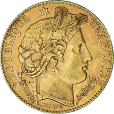 Coin, France, Cérès, 10 Francs, 1896, Paris, AU(50-53), Gold, KM:830