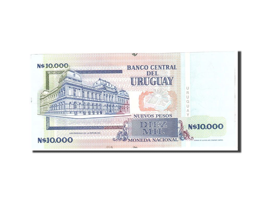 Banknote, Uruguay, 10,000 Nuevos Pesos, 1989, Undated, KM:68b, UNC(65-70)