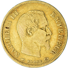 Munten, Frankrijk, Napoleon III, 10 Francs, 1857, Paris, FR, Goud, KM:784.3
