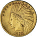 Coin, United States, Indian Head, $10, Eagle, 1910, U.S. Mint, San Francisco
