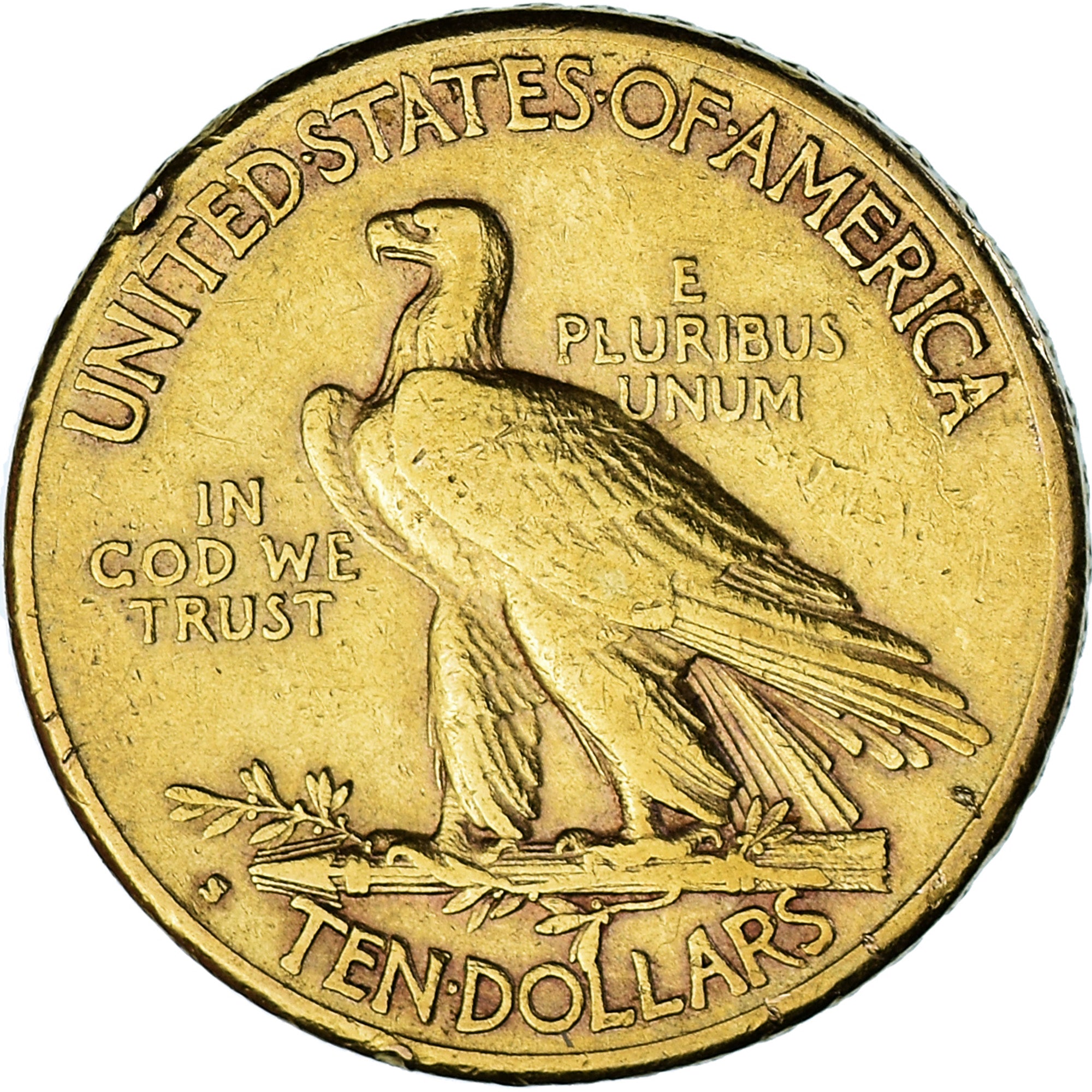 Coin, United States, Indian Head, $10, Eagle, 1910, U.S. Mint, San Francisco