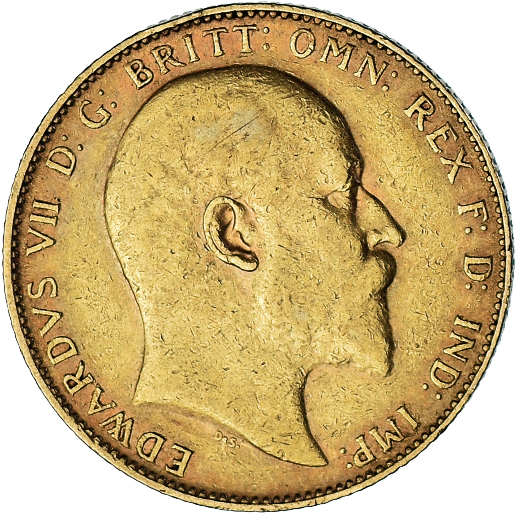 Coin, Australia, Edward VII, Sovereign, 1910, Perth, AU(50-53), Gold, KM:15