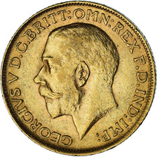 Coin, Great Britain, George V, Sovereign, 1911, AU(50-53), Gold, KM:820