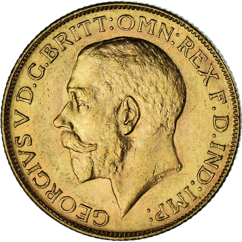 Coin, South Africa, George V, Sovereign, 1928, Pretoria, AU(55-58), Gold, KM:21