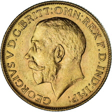 Coin, South Africa, George V, Sovereign, 1928, Pretoria, AU(55-58), Gold, KM:21
