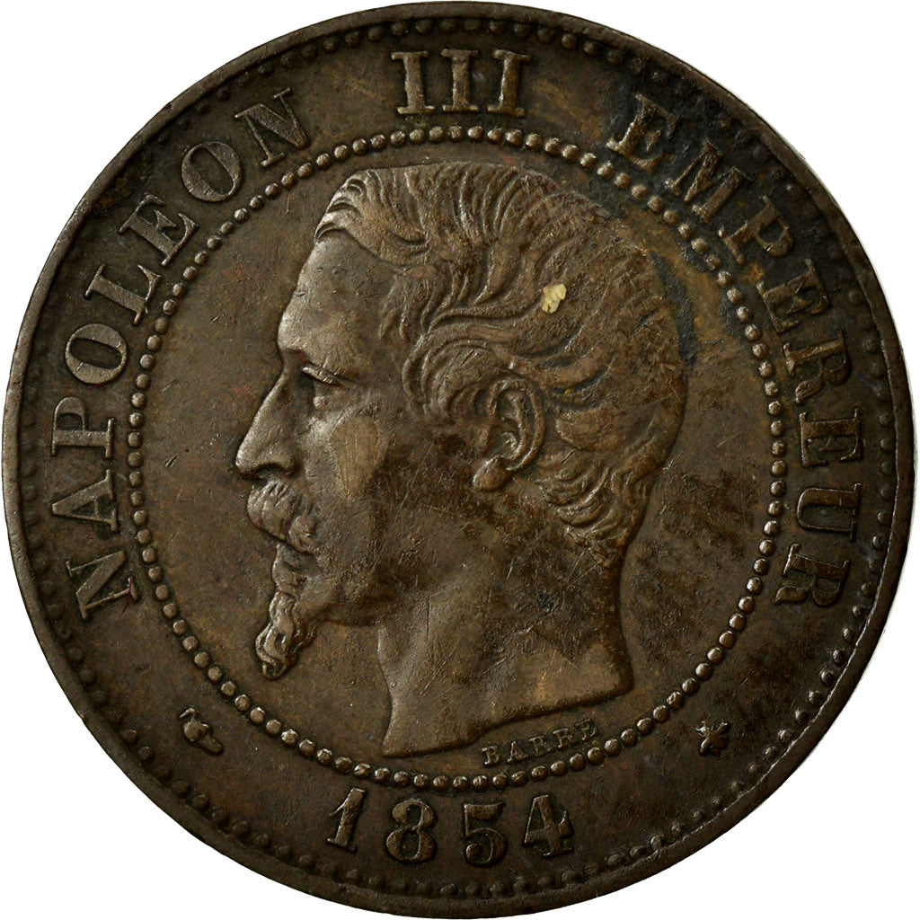 Monnaie, France, Napoleon III, Napoléon III, 2 Centimes, 1854, Strasbourg, TTB