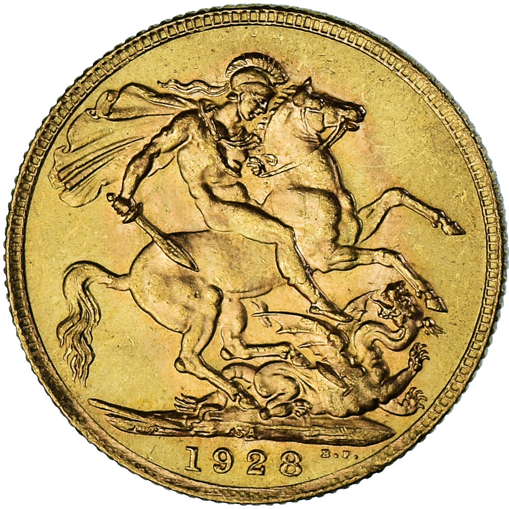 Moneta, Południowa Afryka, George V, Sovereign, 1928, Pretoria, MS(60-62)