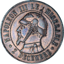 Coin, France, Napoléon III, Le Misérable, 10 Centimes, 1871, Paris, MS(60-62)