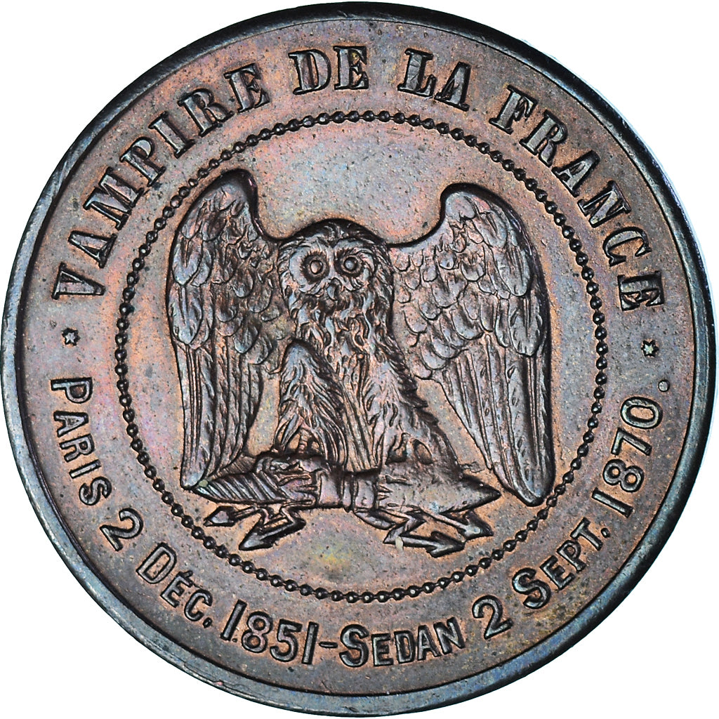 Coin, France, Napoléon III, Le Misérable, 10 Centimes, 1871, Paris, MS(60-62)