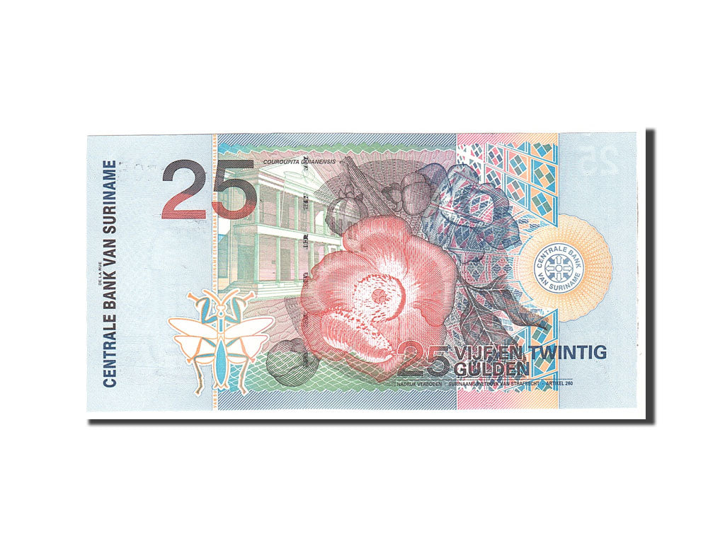 Banknote, Suriname, 25 Gulden, 2000, 2000-01-01, KM:148, UNC(65-70)