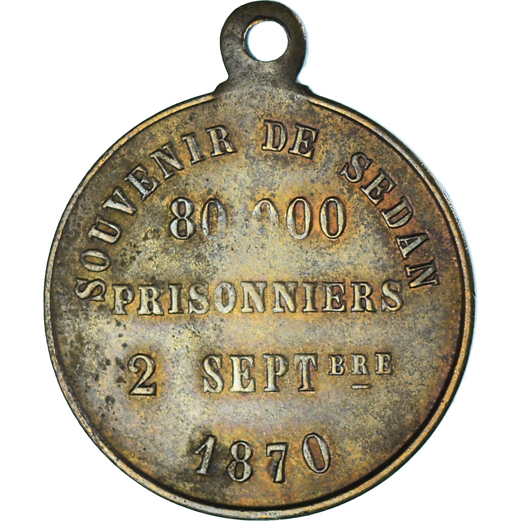 France, Medal, Napoléon III, Souvenir de Sedan, 80000 Prisonniers, History