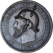 Coin, France, Napoléon III, 10 Centimes, 1855 (1871), Paris, Satirique