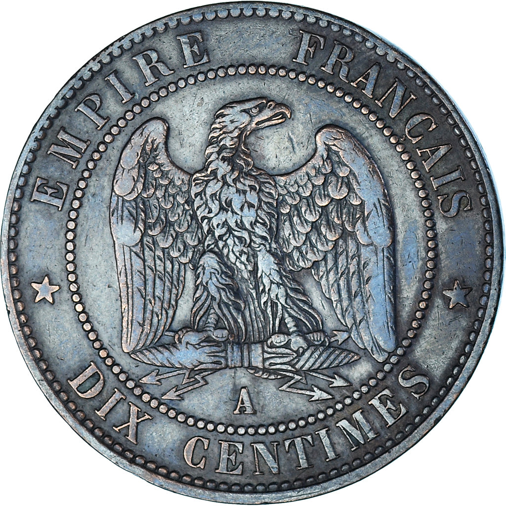 Coin, France, Napoléon III, 10 Centimes, 1854 (1871), Paris, Satirique