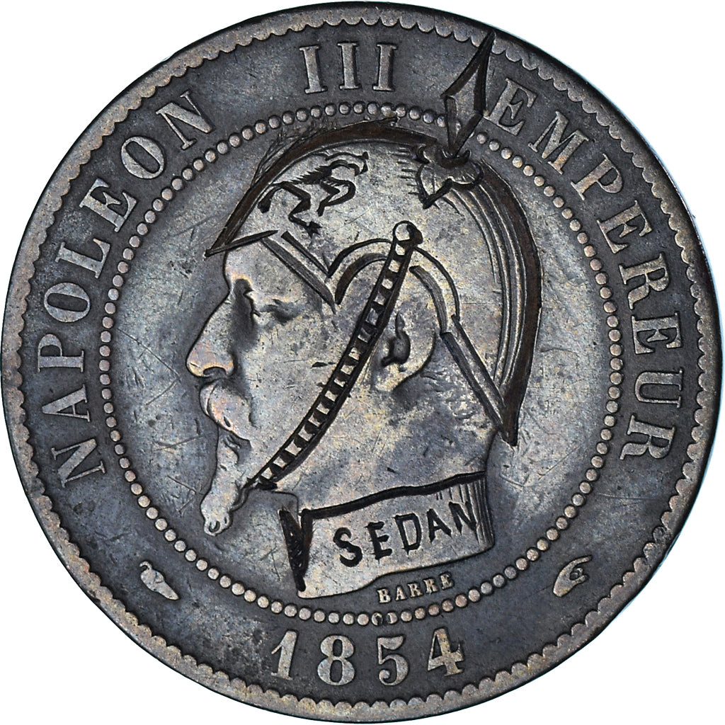 Coin, France, Napoléon III, 10 Centimes, 1854 (1871), Paris, Satirique