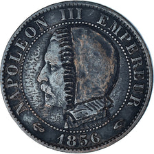 Moneta, Francia, Napoleon III, 5 Centimes, 1856 ( 1871 ), Paris, Satirique, BB+