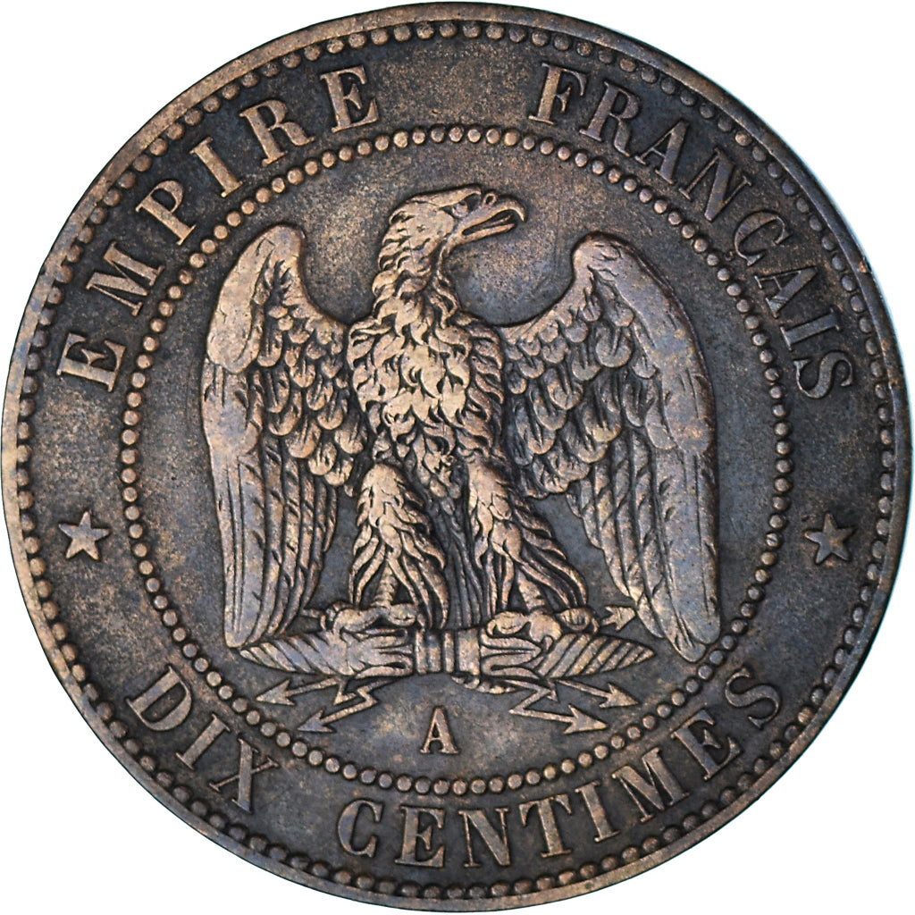 Coin, France, Napoléon III, 10 Centimes, 1854 (1871), Paris, Satirique