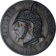 Coin, France, Napoléon III, 10 Centimes, 1854 (1871), Lyon, Satirique