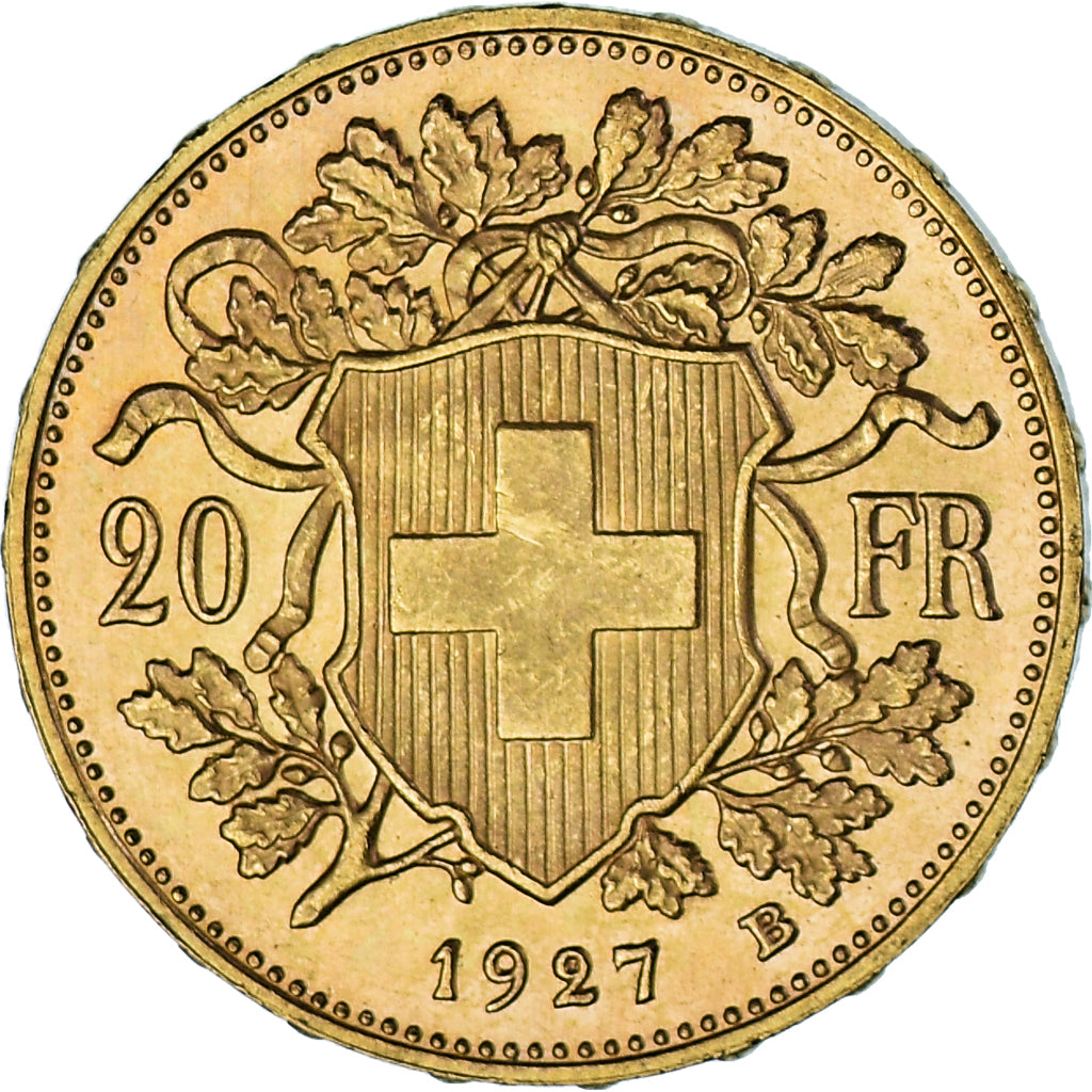Moneda, Suiza, 20 Francs, 1927, Bern, EBC, Oro, KM:35.1