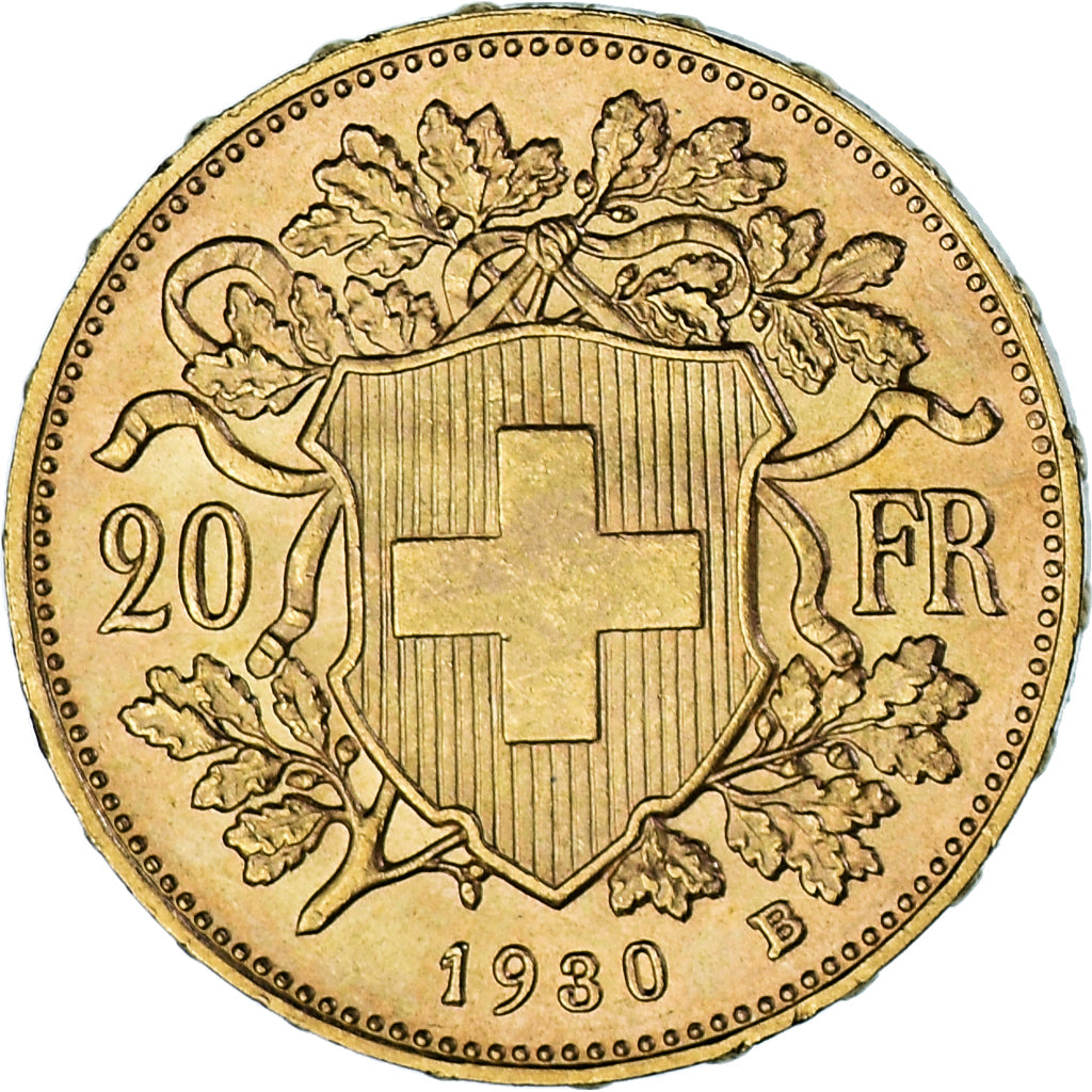 Moneda, Suiza, 20 Francs, 1930, Berne, EBC, Oro, KM:35.1