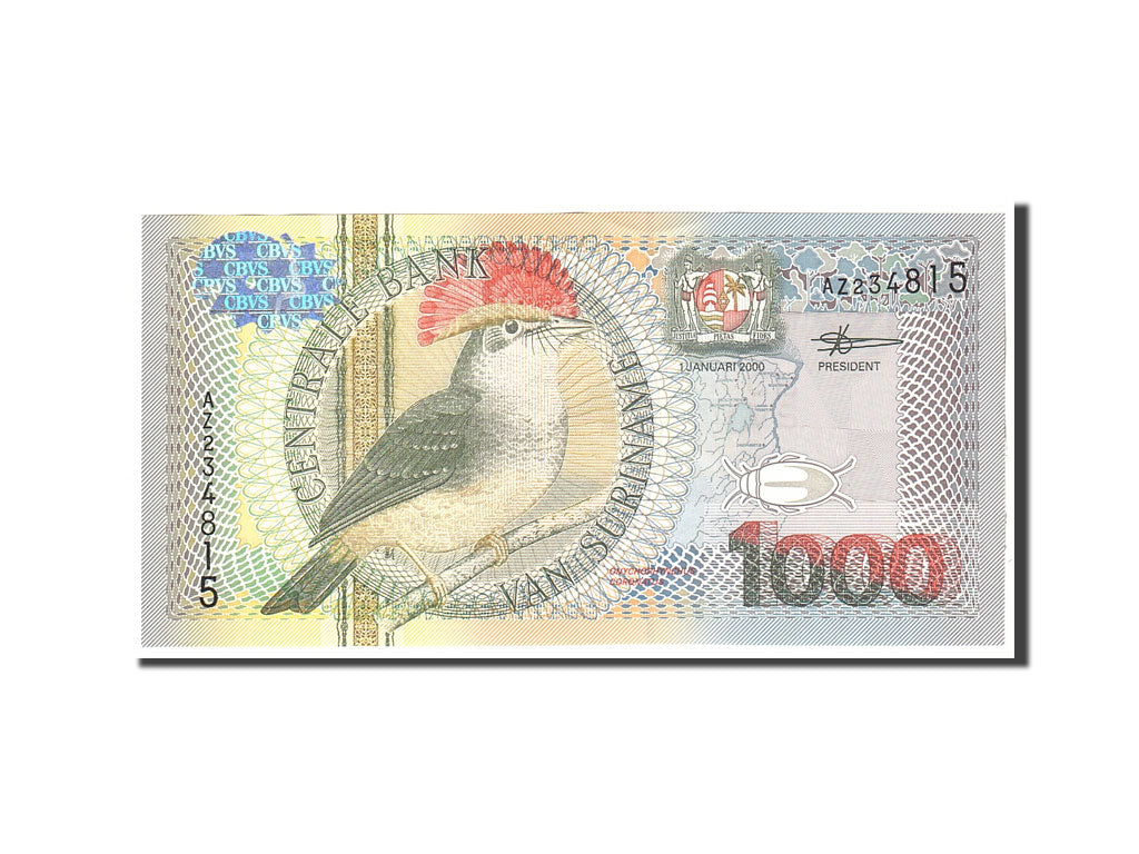 Banknote, Surinam, 1000 Gulden, 2000, 2000-01-01, KM:151, UNC(65-70)