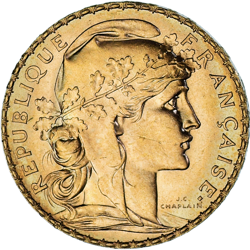 Münze, Frankreich, Marianne, 20 Francs, 1911, Paris, VZ, Gold, KM:857