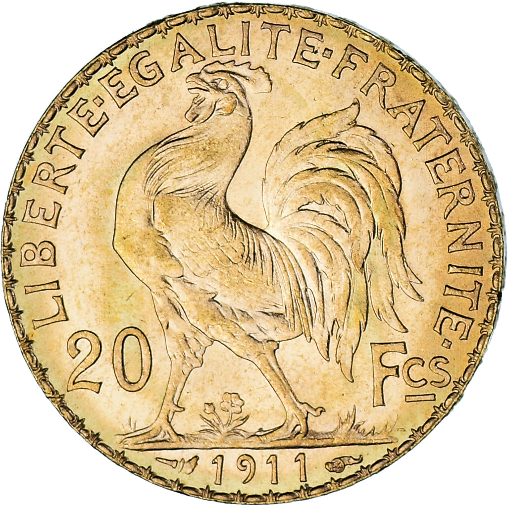 Coin, France, Marianne, 20 Francs, 1911, Paris, MS(64), Gold, KM:857