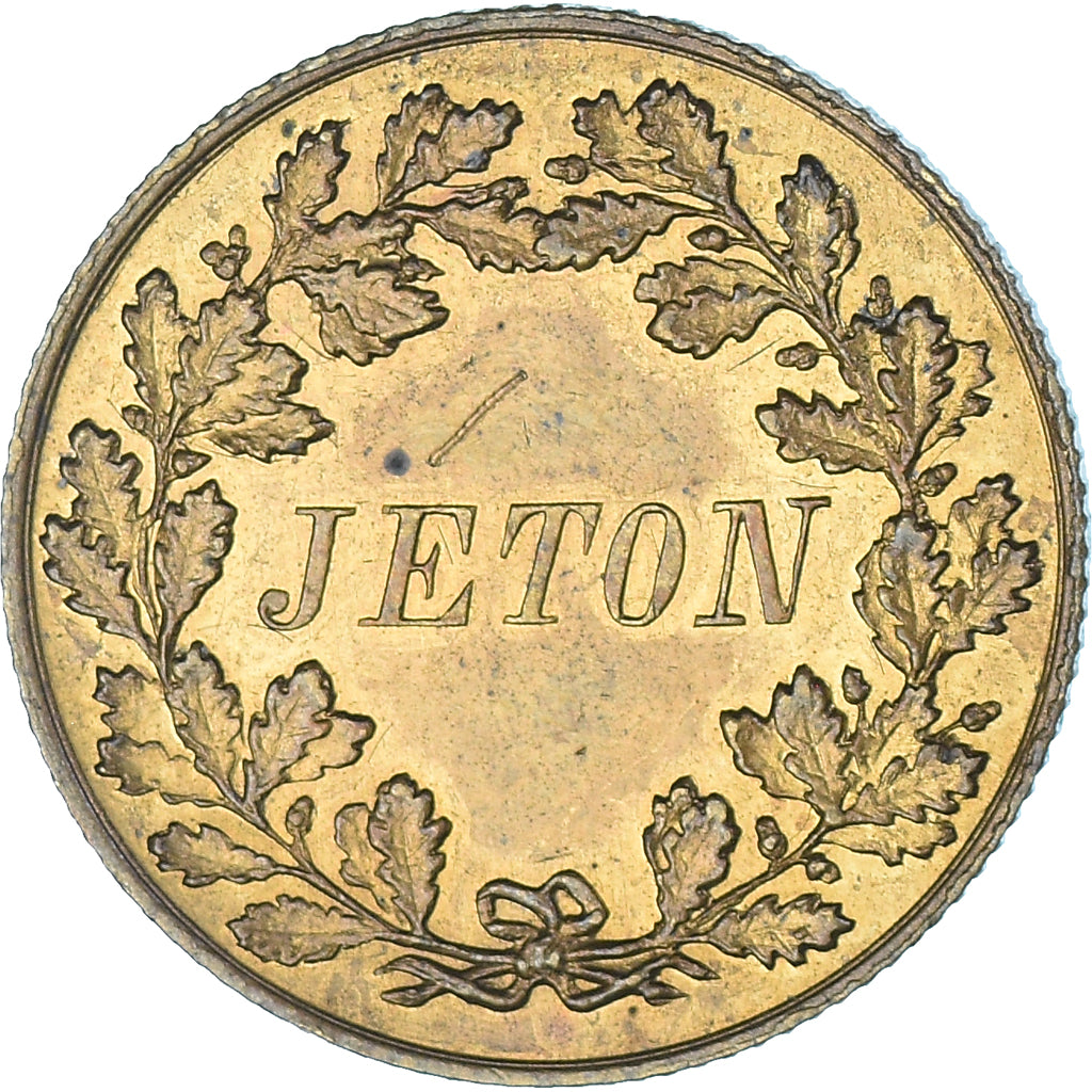 France, Jeton, Louis-Napoléon Bonaparte, Jeton de Jeu, Lauer, SPL, Laiton
