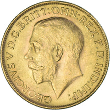 Moeda, África do Sul, George V, Sovereign, 1928, Pretoria, MS(60-62), Dourado