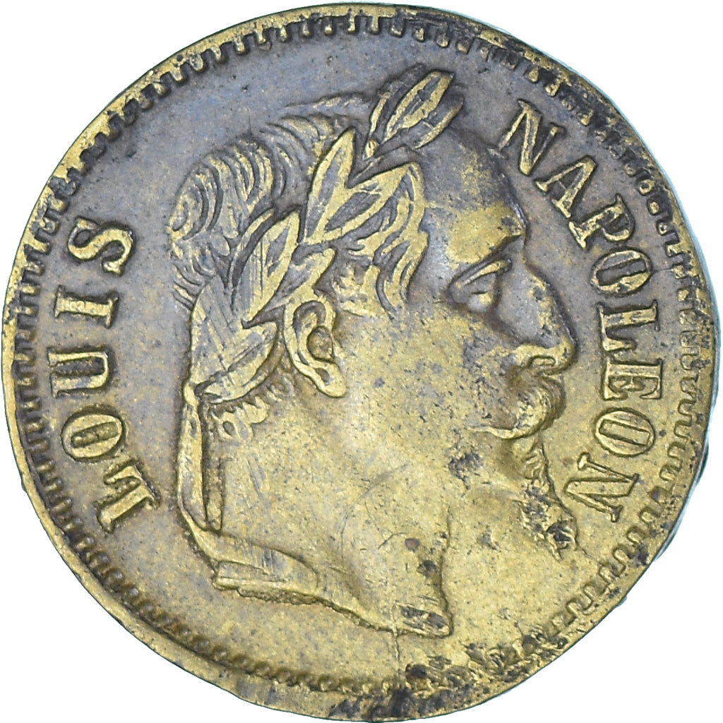 France, Token, Louis-Napoléon Bonaparte, Spiel Marke, AU(50-53), Brass