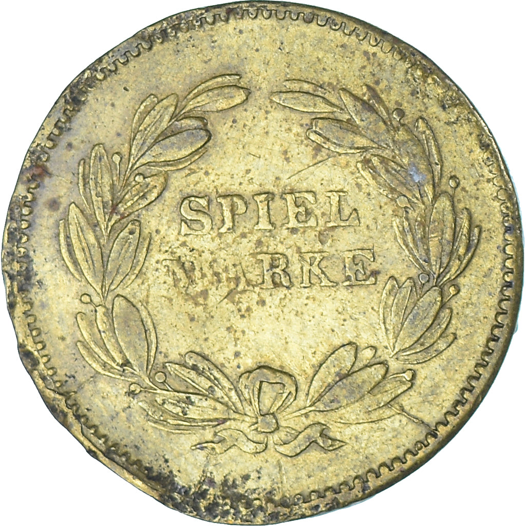 France, Token, Louis-Napoléon Bonaparte, Spiel Marke, AU(50-53), Brass
