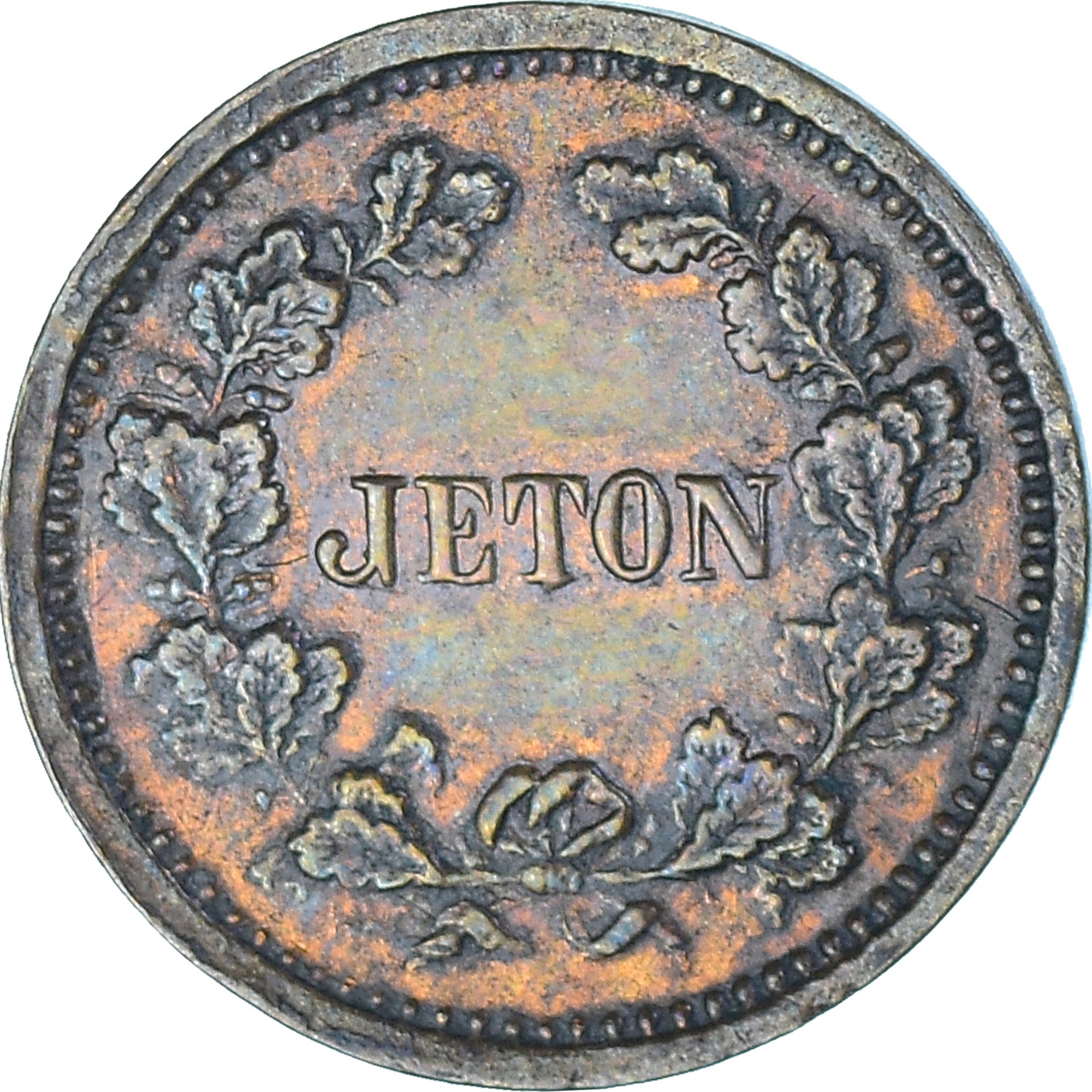França, Token, Louis-Napoléon Bonaparte, Jeton de Jeu, AU(55-58), Cobre