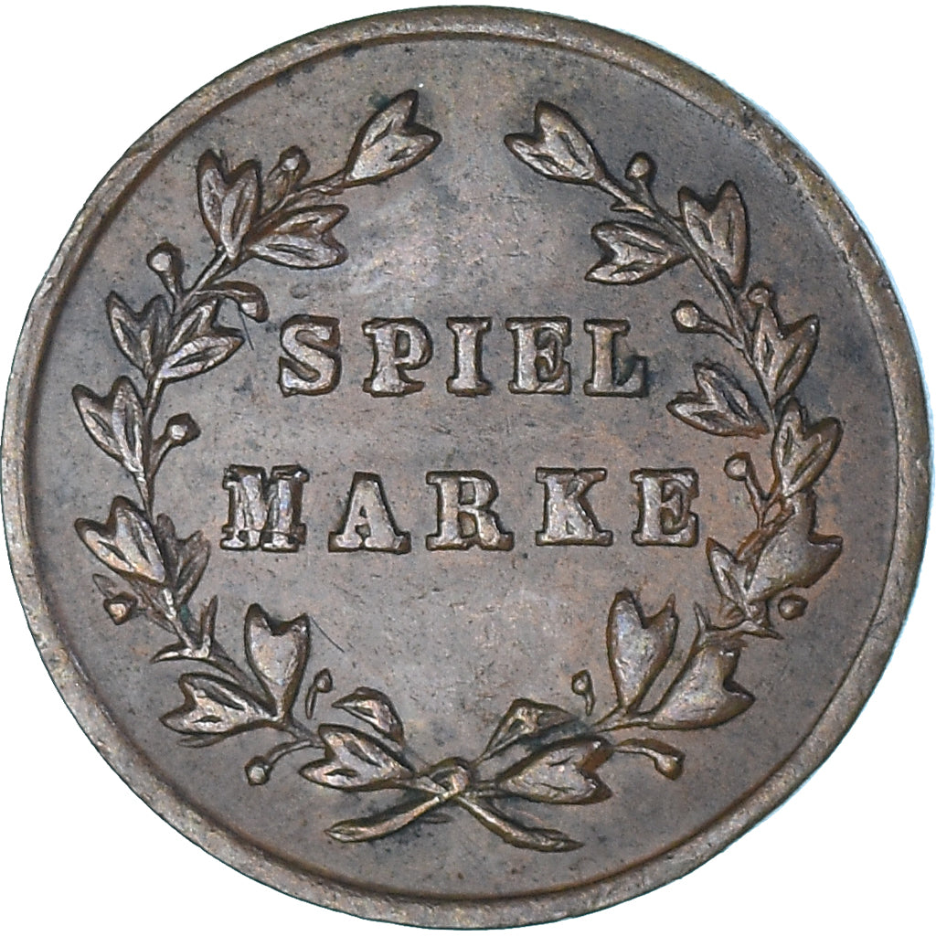France, Token, Napoléon III, Spiel Marke, MS(60-62), Copper