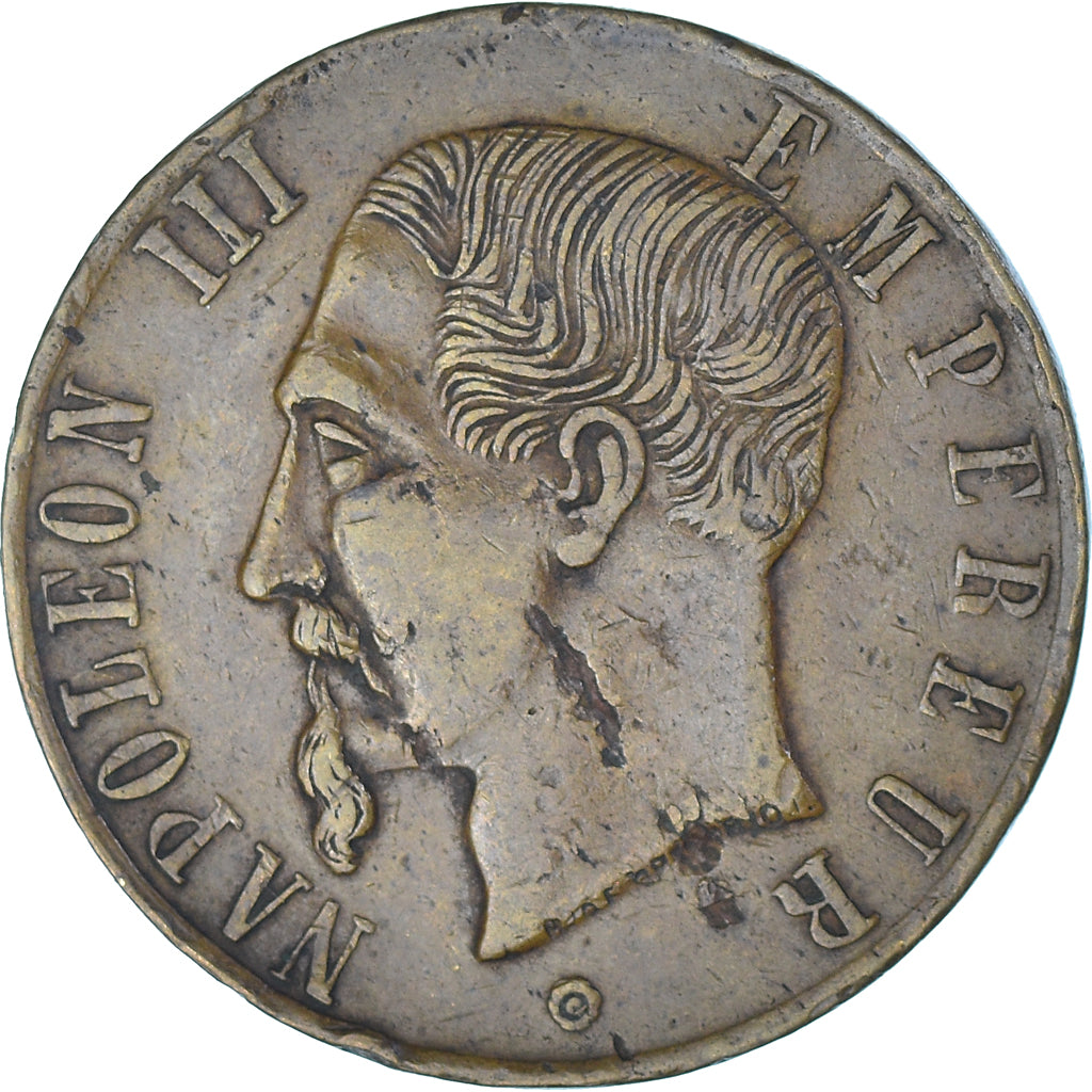 Francja, Token, Napoléon III, Spiel Marke, EF(40-45), Mosiądz