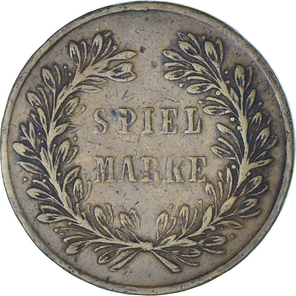 Francja, Token, Napoléon III, Spiel Marke, EF(40-45), Mosiądz