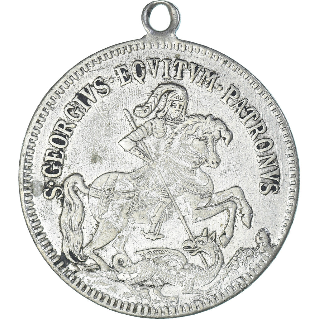 Frankreich, Medaille, Saint Georges Terrassant le Dragon, Religions & beliefs