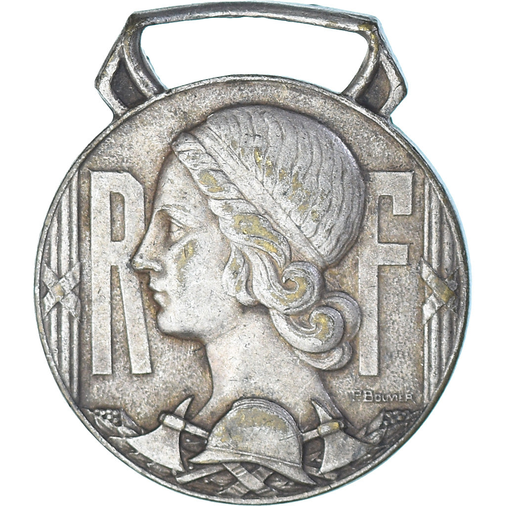 Francia, Oeuvre des Pupilles des Sapeurs-Pompiers, medalla, Muy buen estado