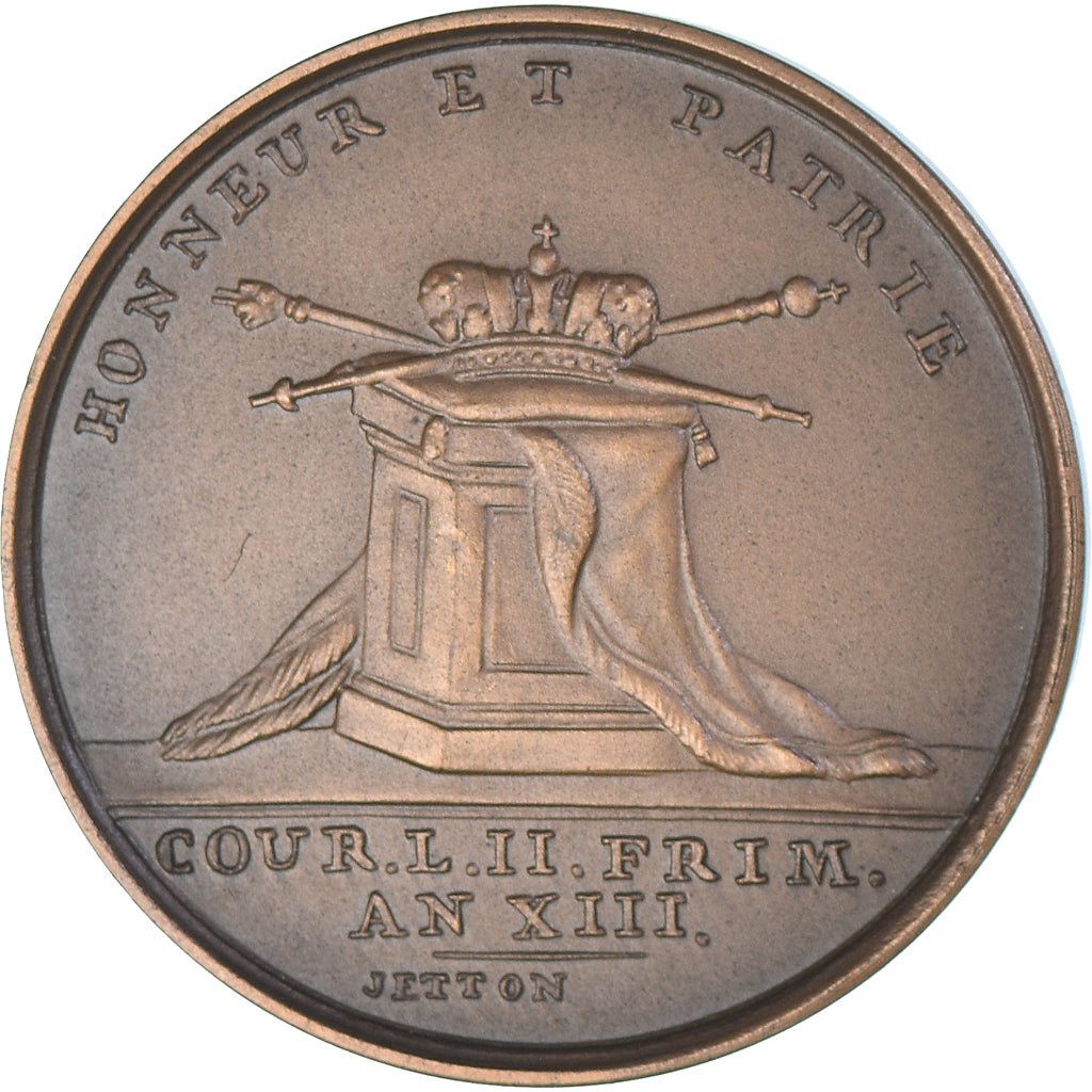 France, Medal, Napoléon Empereur, Le couronnement, History, Restrike, MS(63)