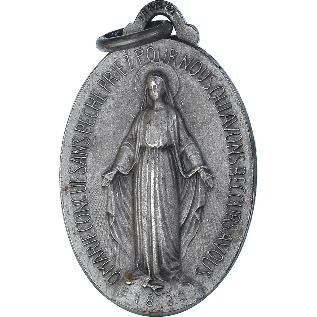 France, Médaille, Marie Conçue sans Pêché, religions, 1830, SUP, Bronze