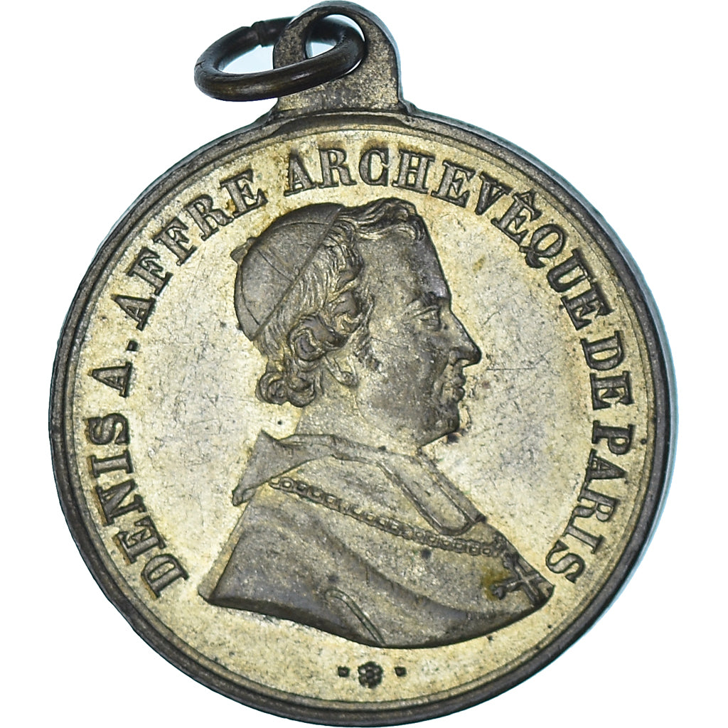 Francja, medal, Denys Auguste Affre, Deuxième République, 1848, Gayrard