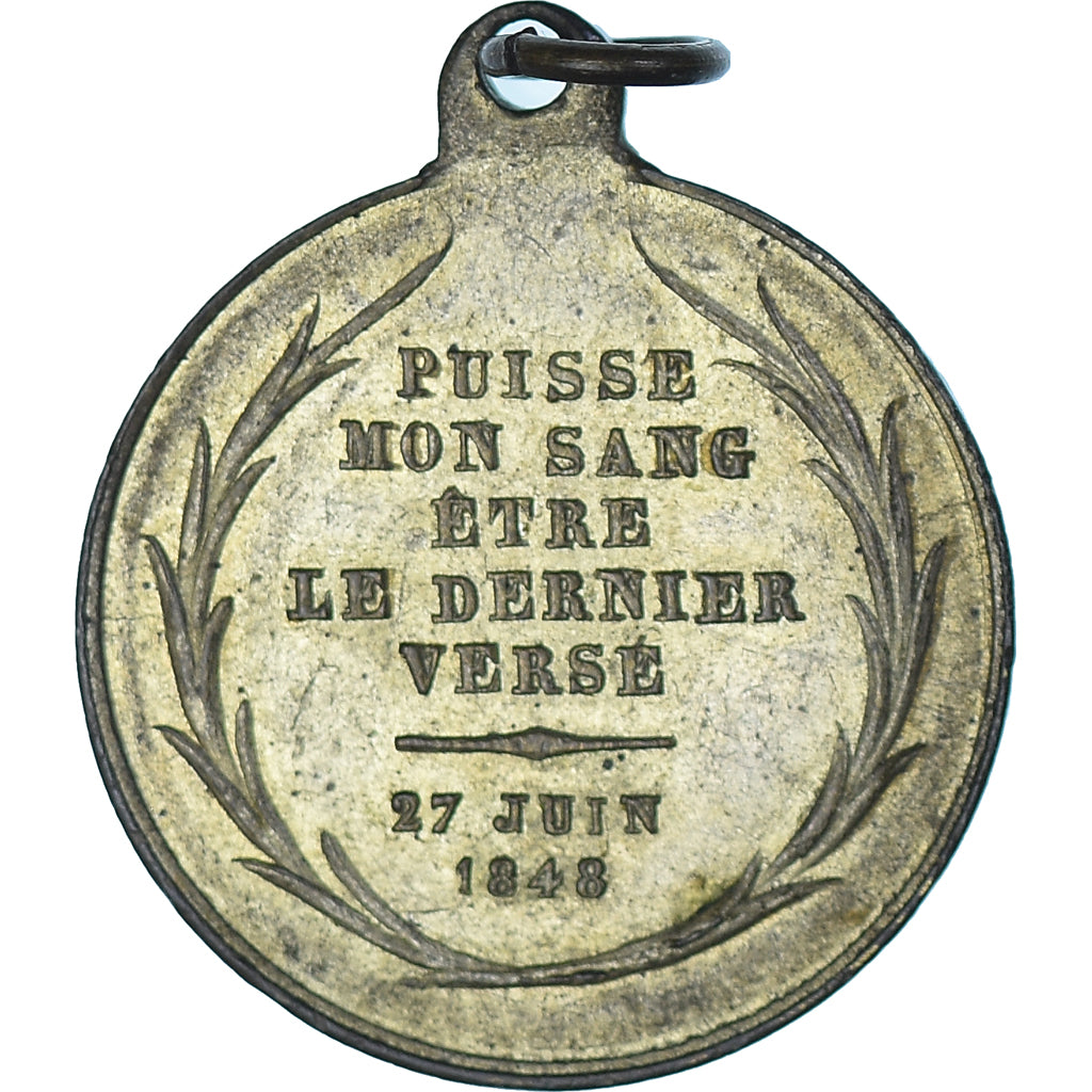 Francja, medal, Denys Auguste Affre, Deuxième République, 1848, Gayrard