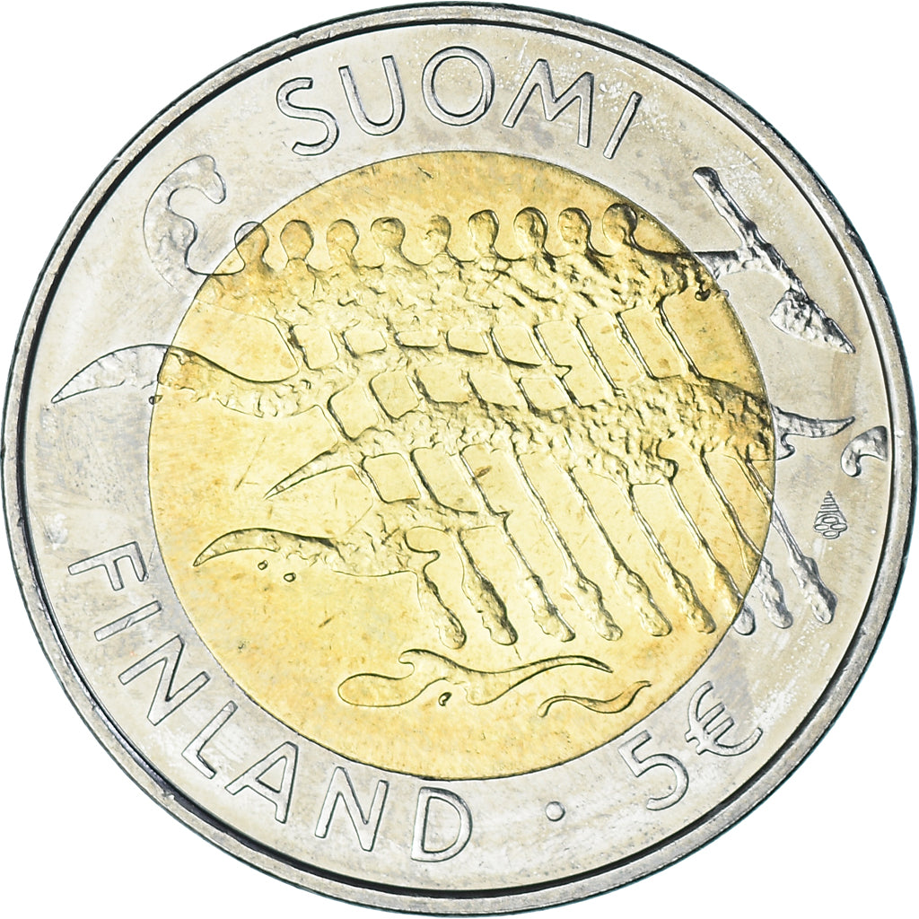 Finnland, 5 Euro, 2007, Vantaa, STGL, Bi-Metallic, KM:146