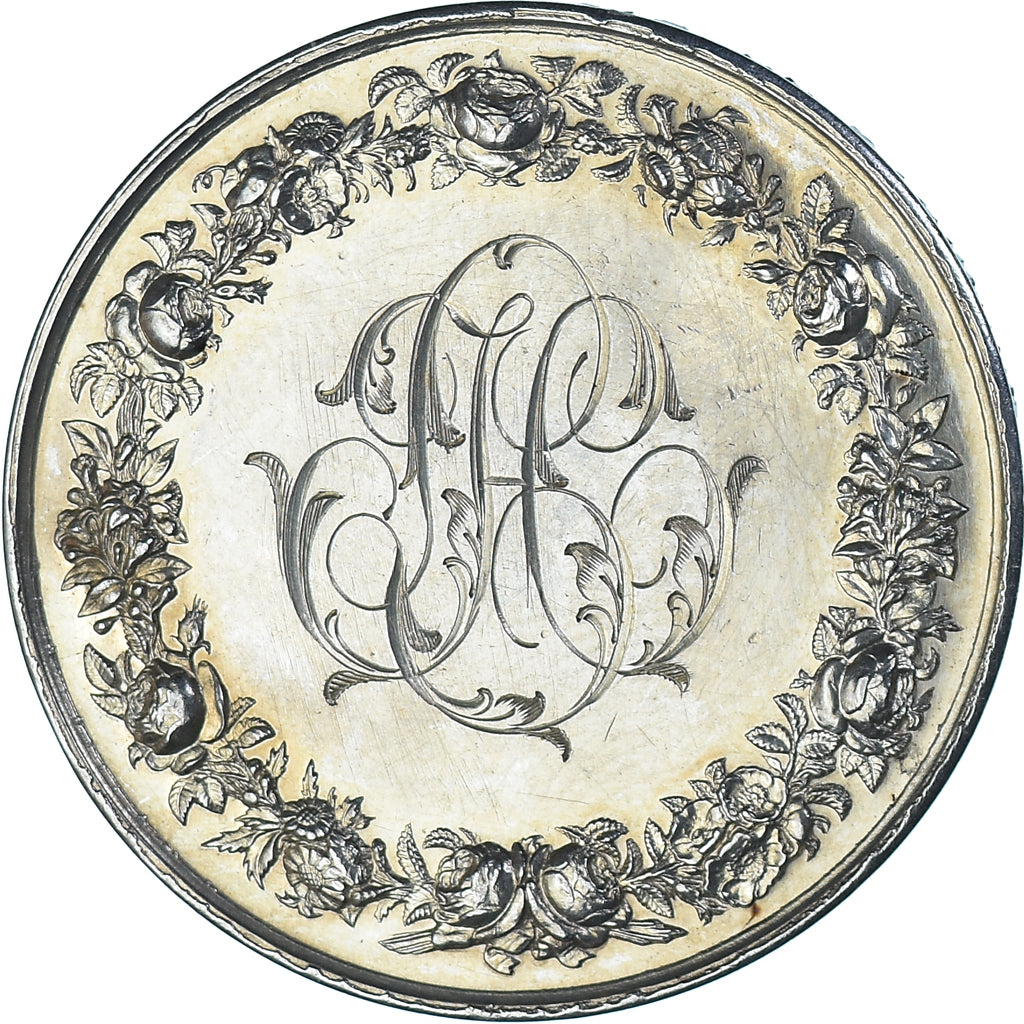 France, Medal, Mariage, Religion, Anges, 1878, Borrel, MS(63), Silver