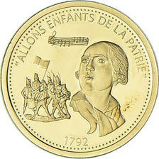 France, Medal, Rouget de lisle, Auteur de la Marseillaise, History, MS(65-70)