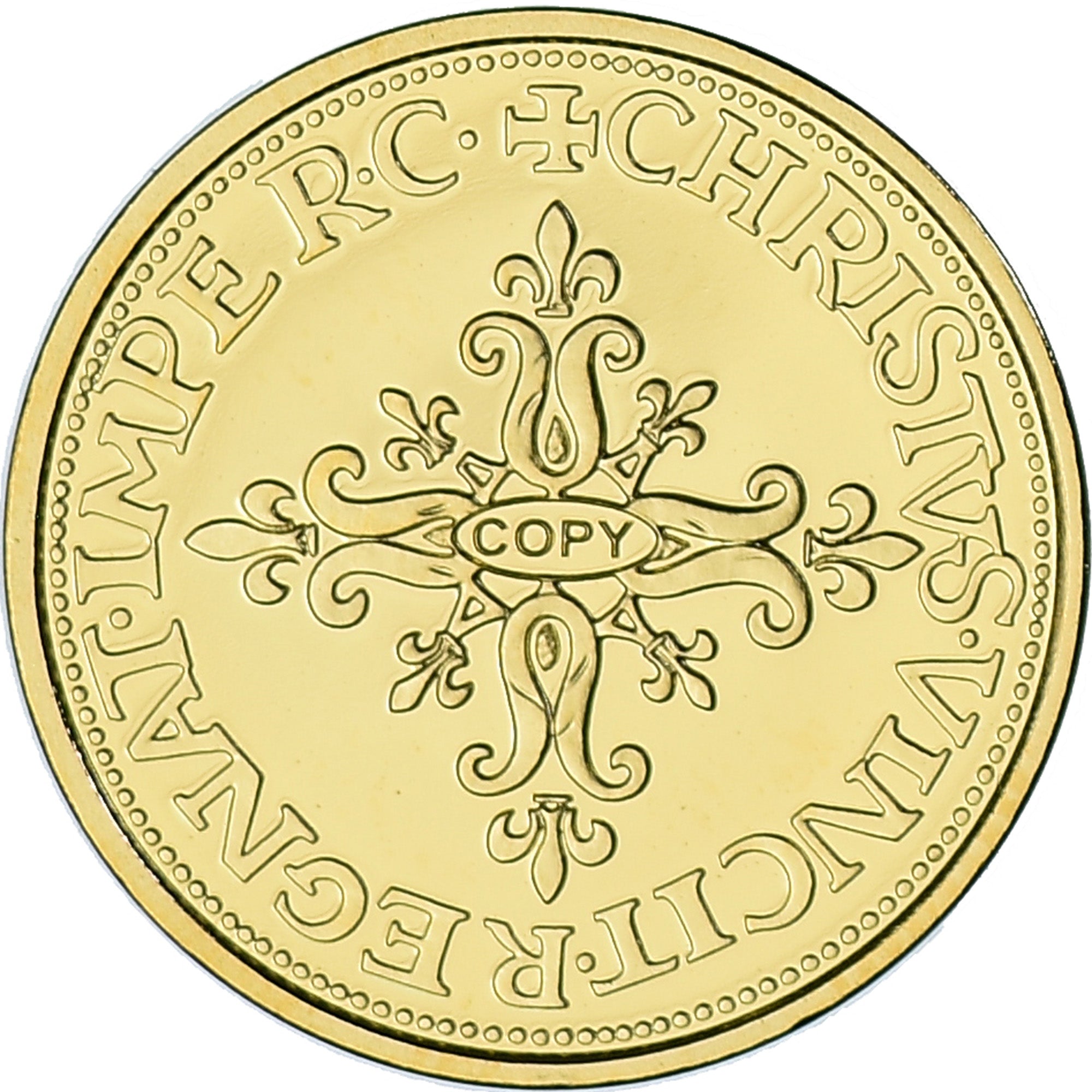 Francia, medalla, Reproduction, Ecu d'Or Henri III, History, FDC, Oro