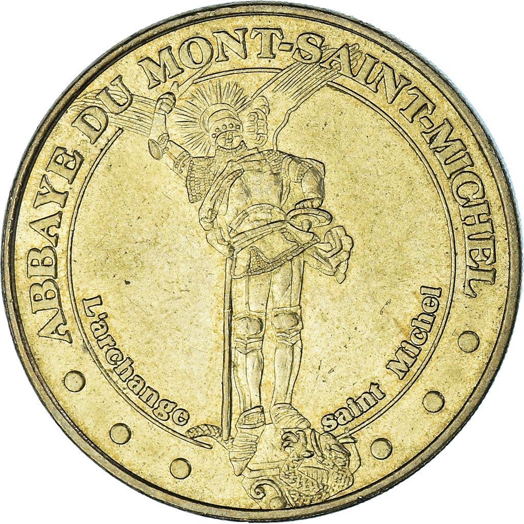 Francia, zeton, Jetón turístico, Le Mont-Saint-Michel - L'Archange n°5, Arts