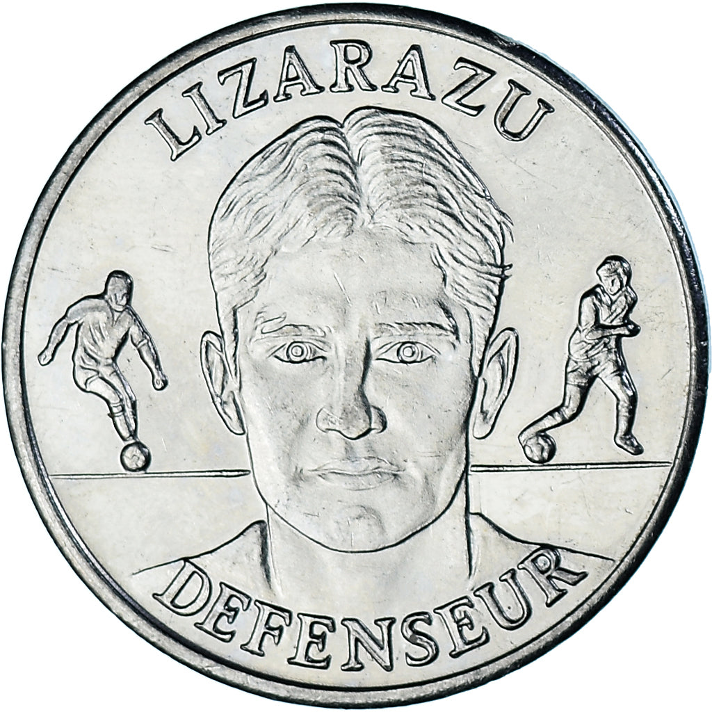 Francia, zeton, Equipe de France de Football, Lizarazu, Défenseur, 1999, EBC